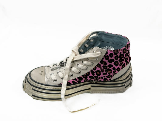 Rebecca White Sneaker Leopard Fuchsia Pink Gr 38