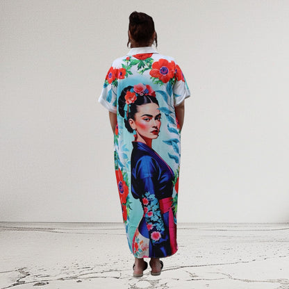 Mix Mirage Blusenjacke/Blusenkleid „Frida“ – farbenfroher Print & ikonisches Design 40 42 44 46 48 50 52 (Kopie)