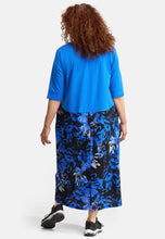 Lade das Bild in den Galerie-Viewer, DYB Kleid gemustert blau schwarz orange  Gr 1 - 6
