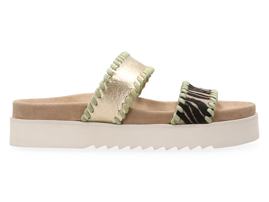 maruti Flip Flop Sandale Zebra Gold Grün 38 39 40 41 42