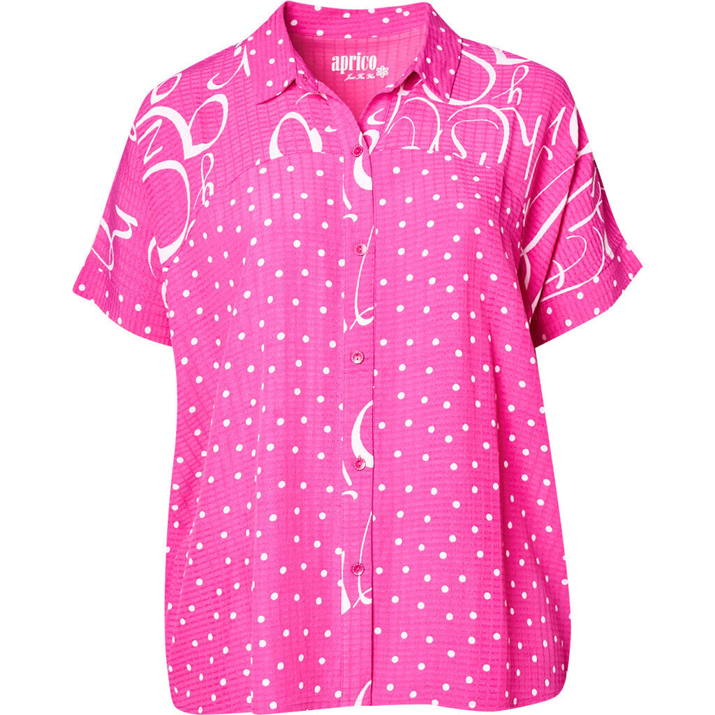 Aprico Bluse Pink Weiß Punkte oversize 42 44 46 48 50 52 54 56 58 60