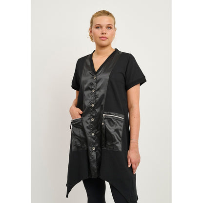 Pont Neuf exquisite Weste Schwarz mit Microtafteinsätze 42 44 46 48 50 52 54 56
