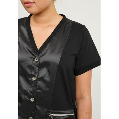 Pont Neuf exquisite Weste Schwarz mit Microtafteinsätze 42 44 46 48 50 52 54 56