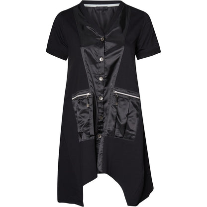 Pont Neuf exquisite Weste Schwarz mit Microtafteinsätze 42 44 46 48 50 52 54 56