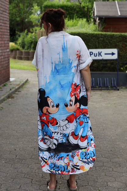 Mix Mirage Oversize Hemdblusenkleid "Comic Love" mit buntem Print 40 42 44 46 48 50 52