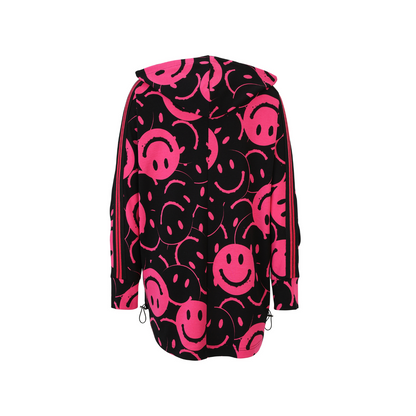 Doris Streich Hoodie „Smiley Vibes“ – Pink/Schwarz 44 46 48 50 52 54 56