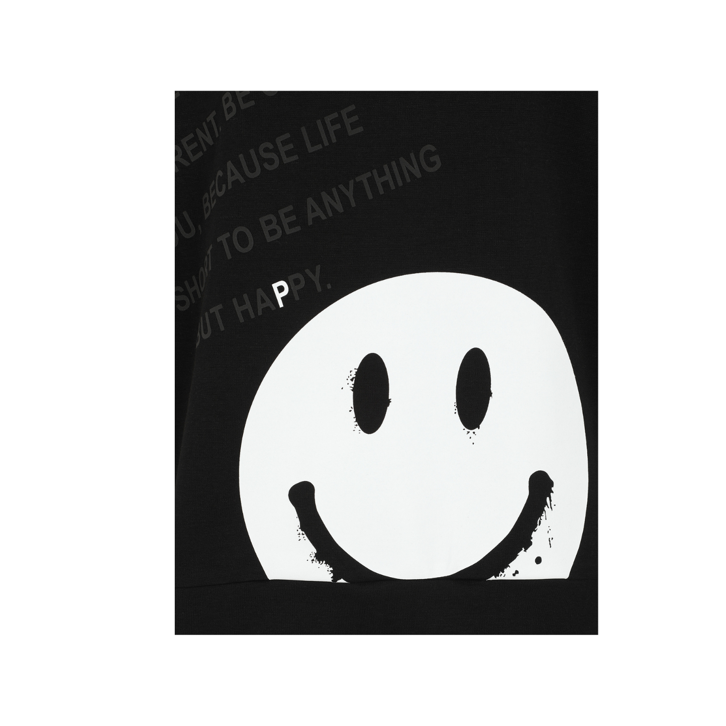 Doris Streich Hoodie mit Smiley & Statement-Print – oversize 44 46 48 50 52 54 56