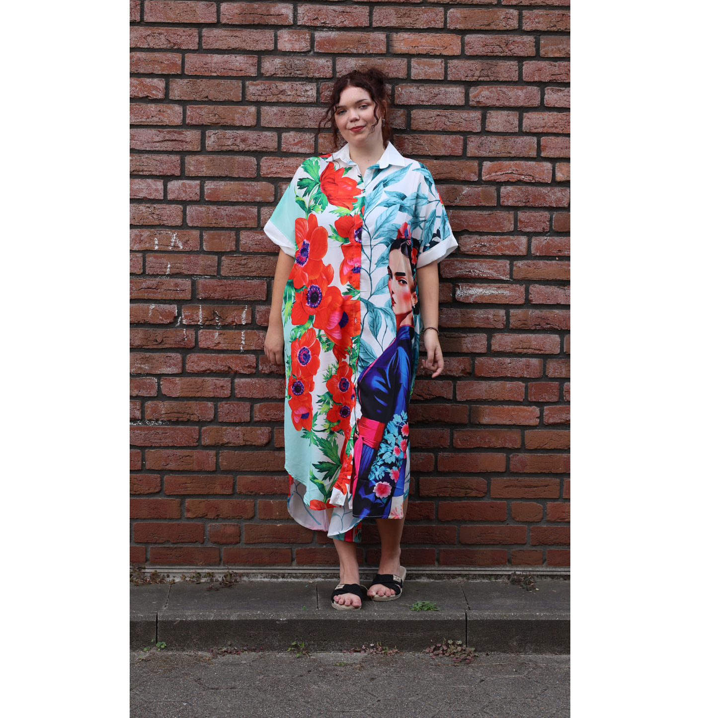 Mix Mirage Blusenjacke/Blusenkleid „Frida“ – farbenfroher Print & ikonisches Design 40 42 44 46 48 50 52 (Kopie)