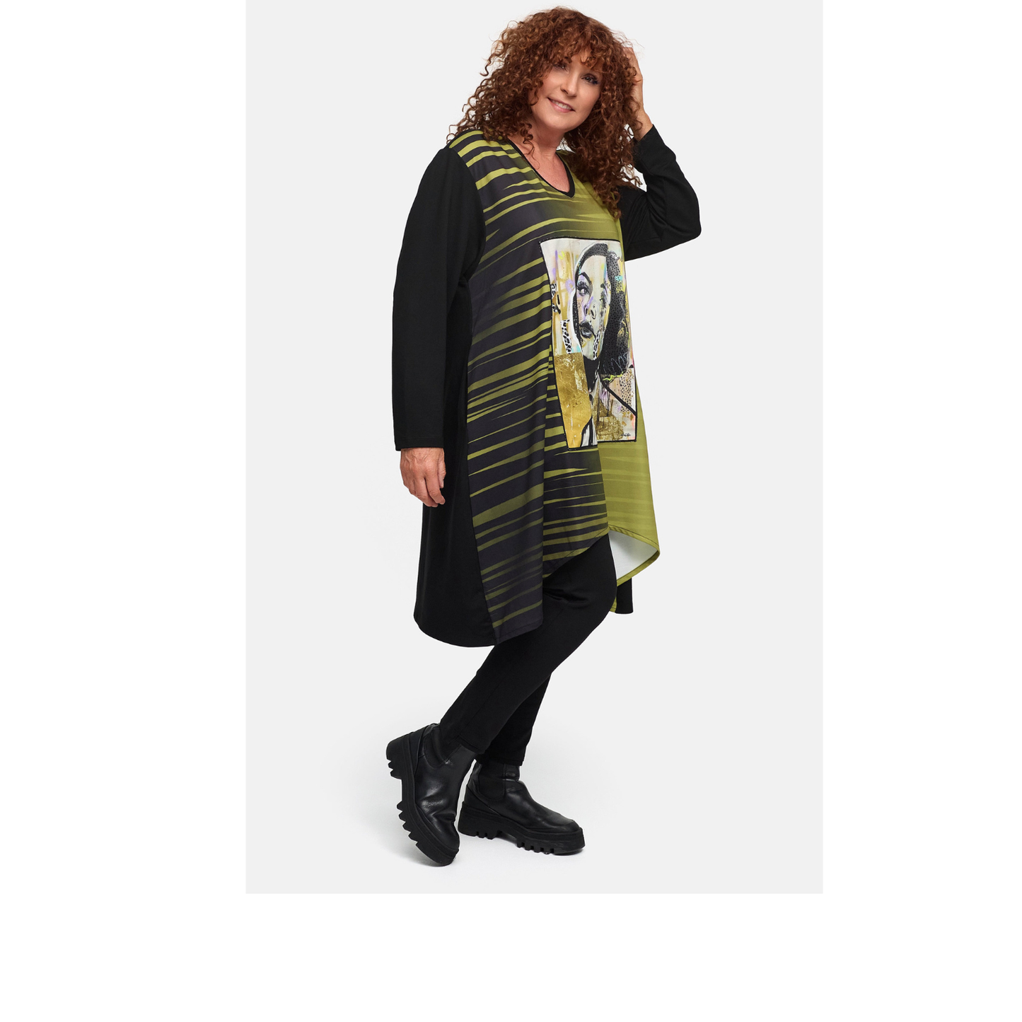 Frenzi4u Longtunika „Golden Muse“ – kunstvoll, modern & voller Ausdruck 44 - 58