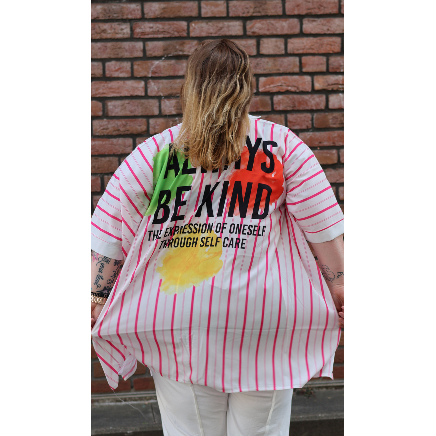 Mix Mirage Oversize Bluse „Always Be Kind“  44 46 48 50 52 54 56 58 60