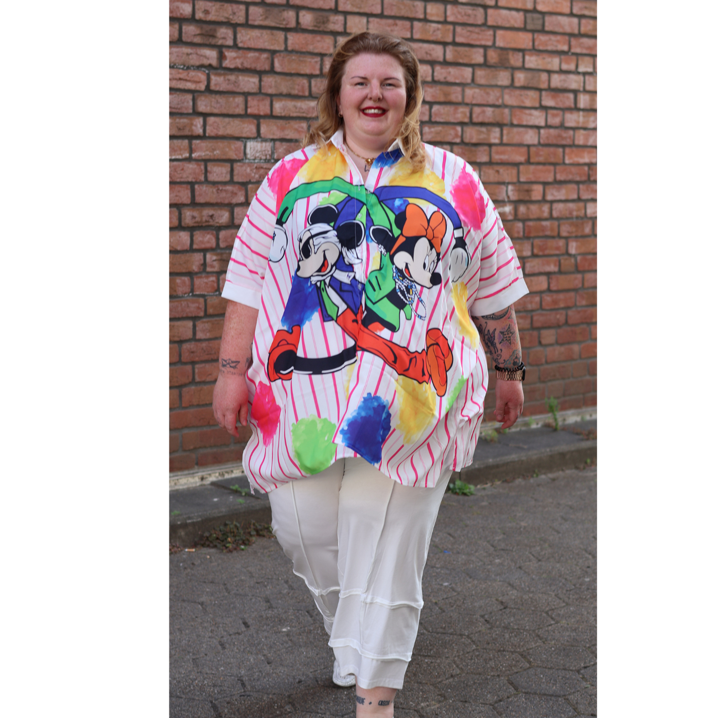 Mix Mirage Oversize Bluse „Always Be Kind“  44 46 48 50 52 54 56 58 60