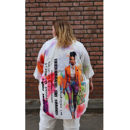 Mix Virage Oversize-Bluse „Power Woman“ – Style Statement 44 46 48 50 52 54 56