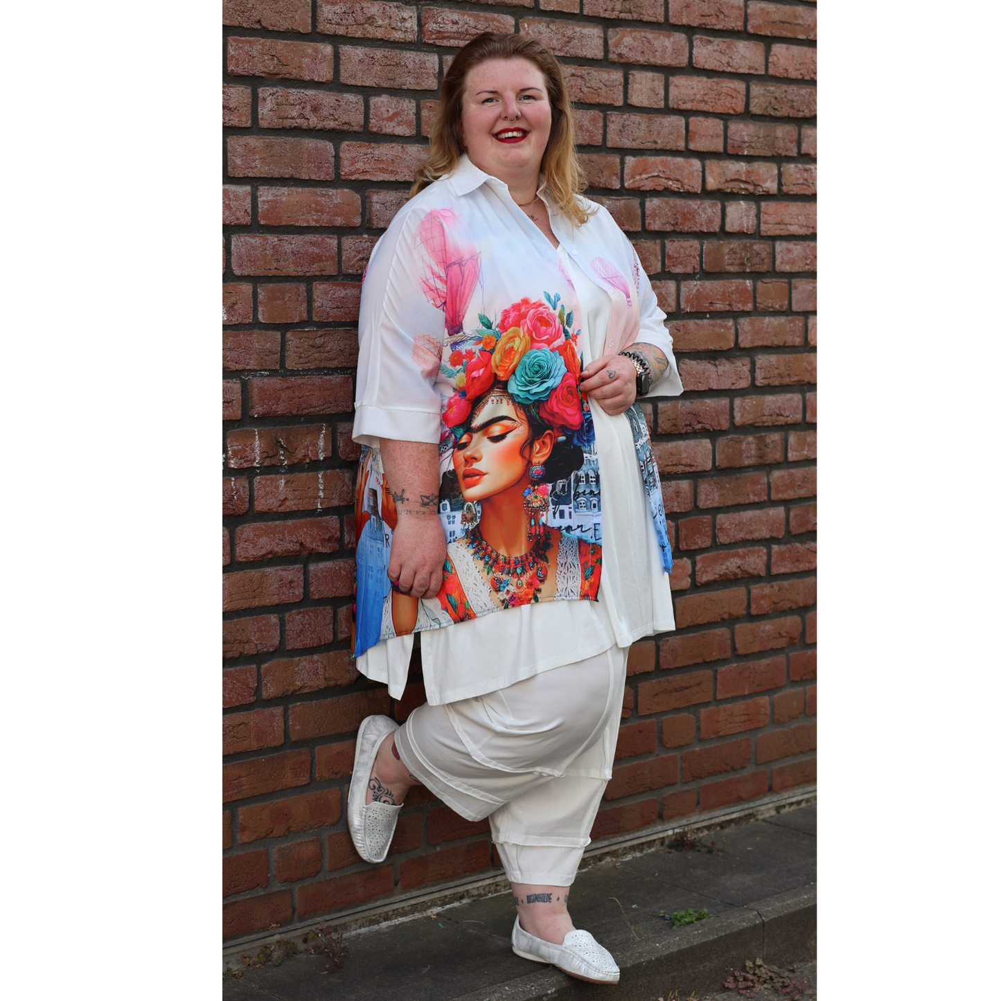 Mix Virage Frida Power – Oversize-Bluse mit ikonischem Print 44 46 48 50 52 54 56