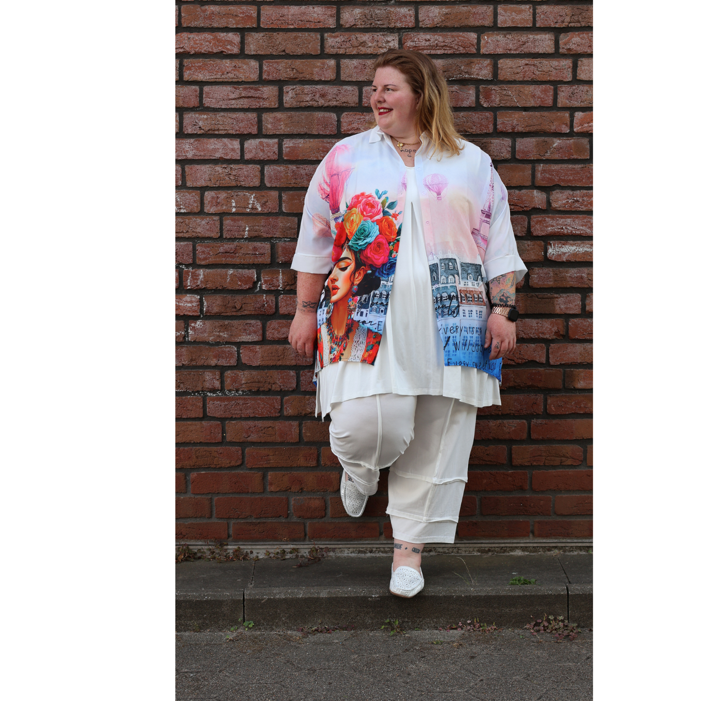Mix Virage Frida Power – Oversize-Bluse mit ikonischem Print 44 46 48 50 52 54 56