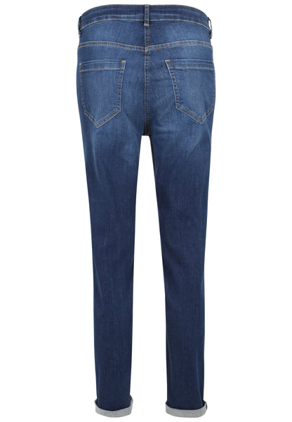 Doris Streich 5-Pocket Jeans Blau Strass Silber große Größen – Nickis XXL Fashion – Ansicht 2