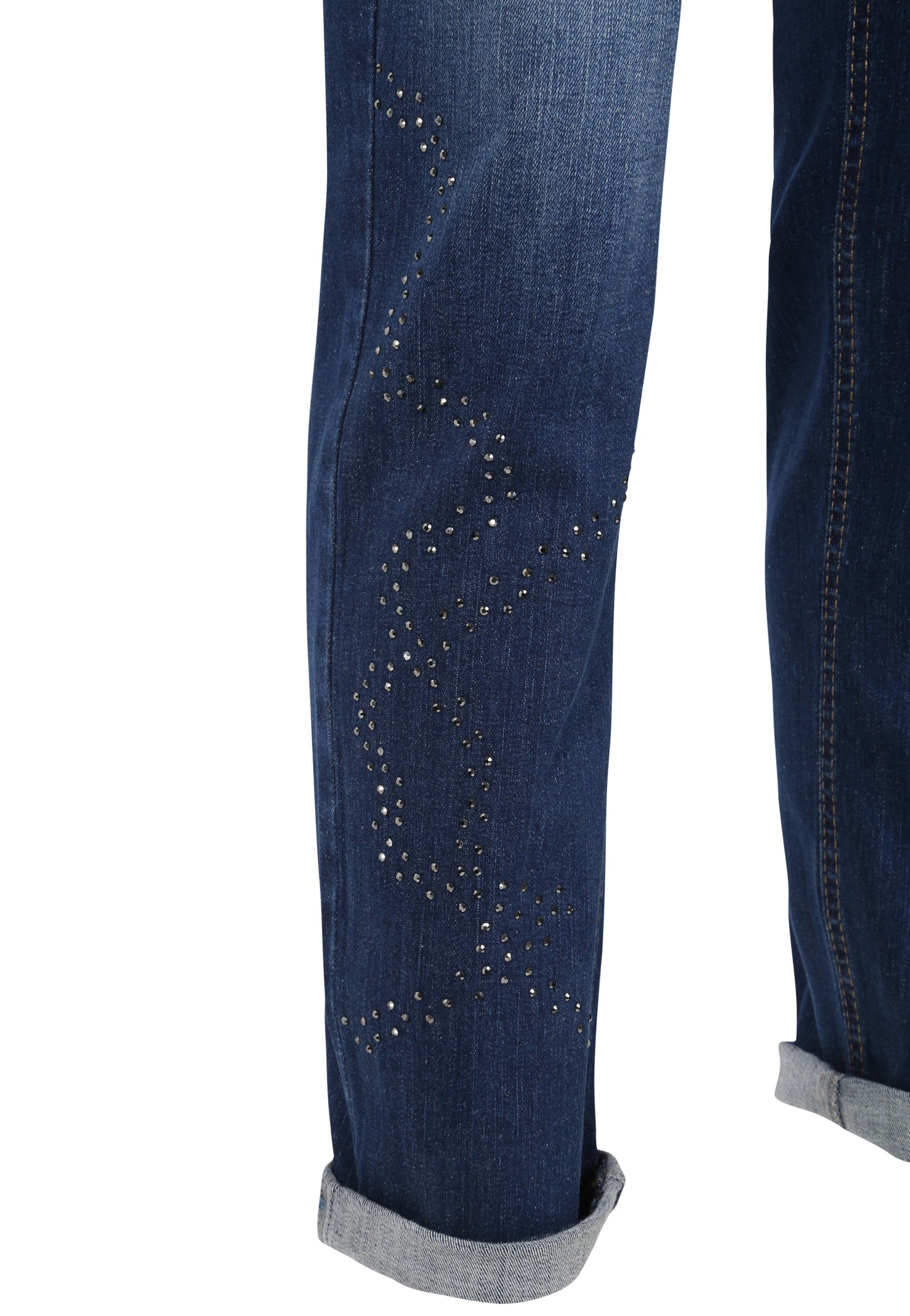 Doris Streich 5-Pocket Jeans Blau Strass Silber große Größen – Nickis XXL Fashion – Ansicht 3