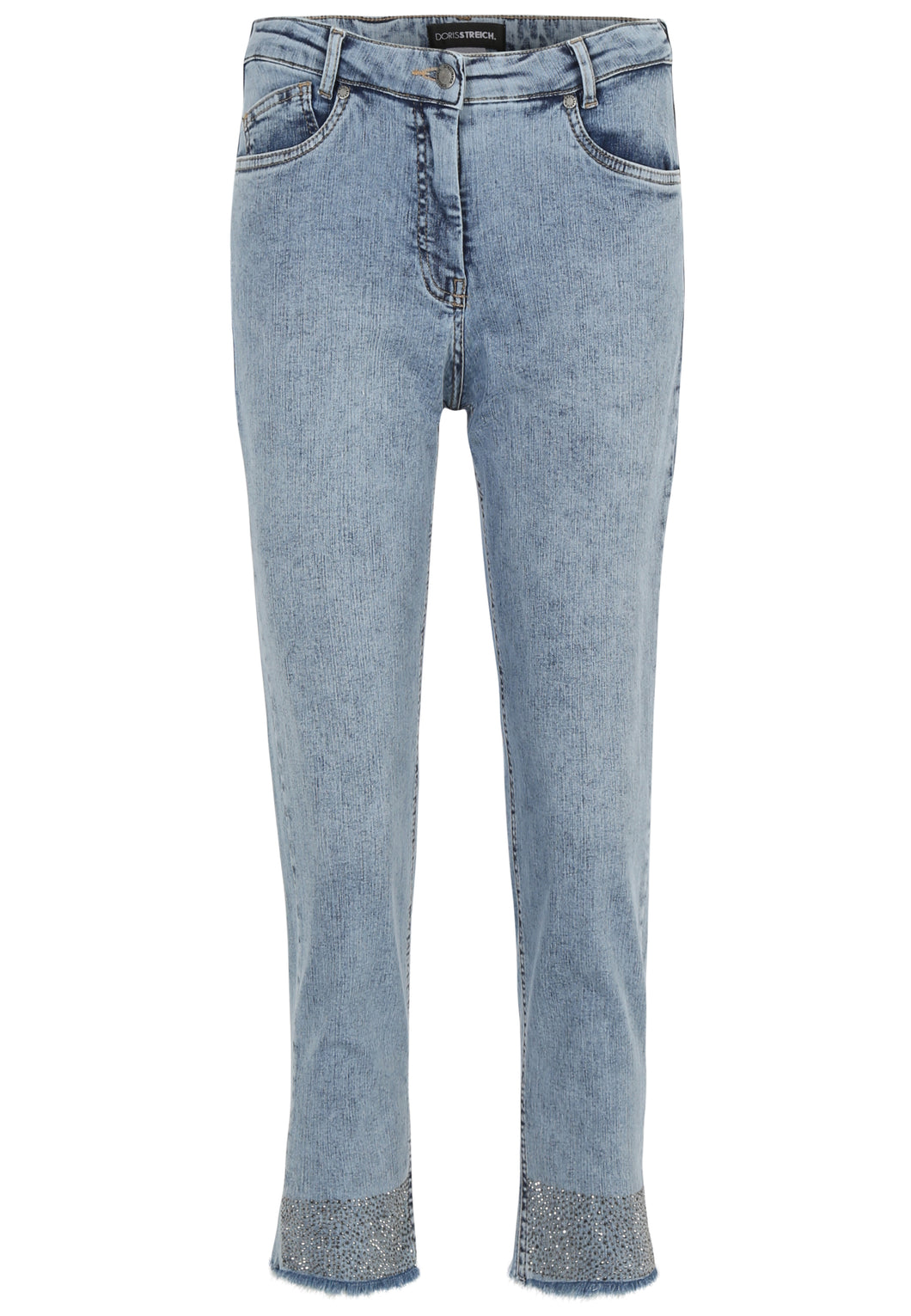 Doris Streich 5-Pocket Jeans Hose mit Strass-Steinchen Gr. 44 - 52