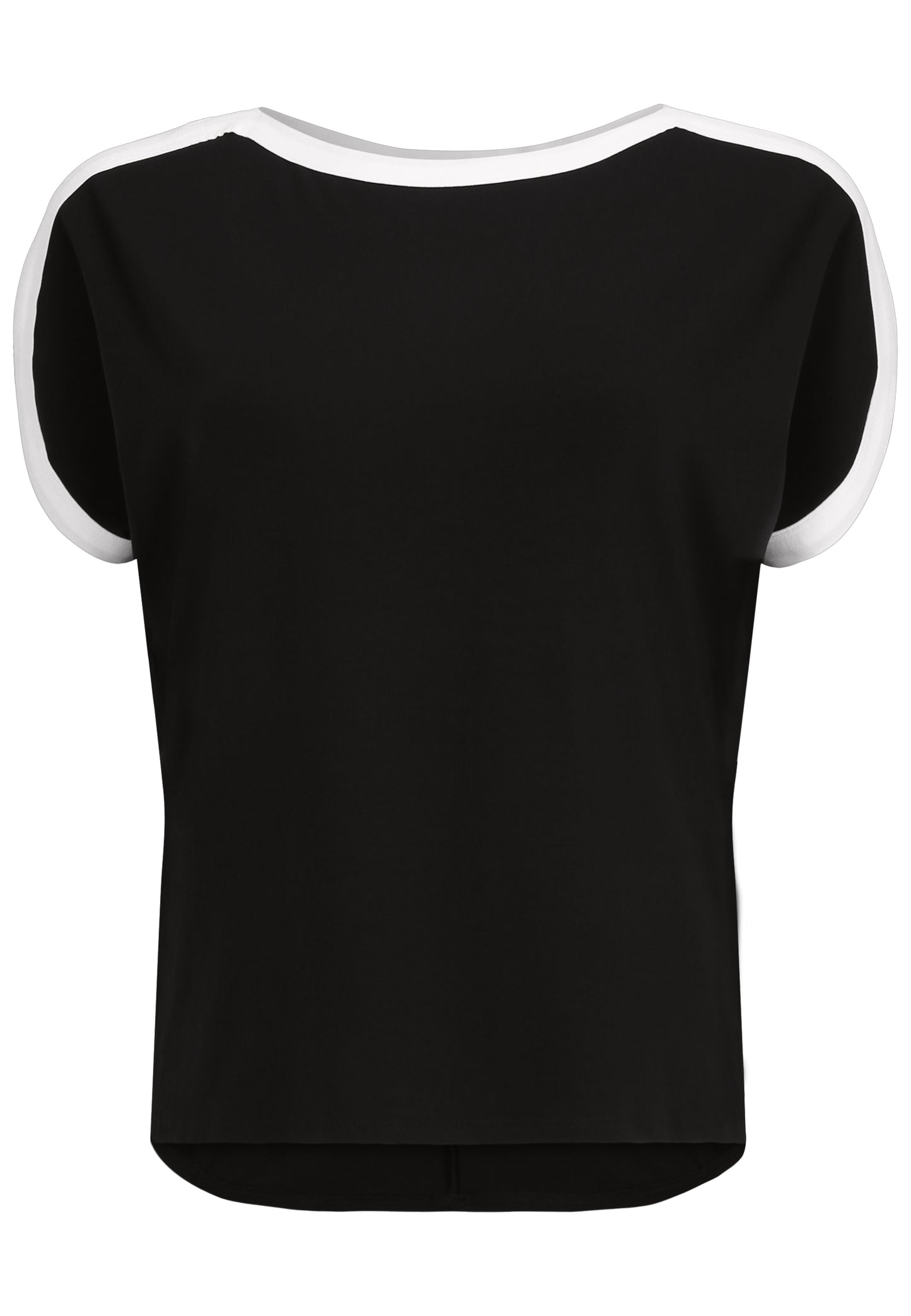 Doris Streich Long-Shirt mit kurzarm und Kontrastblenden 44 46 48 50 52 54 56