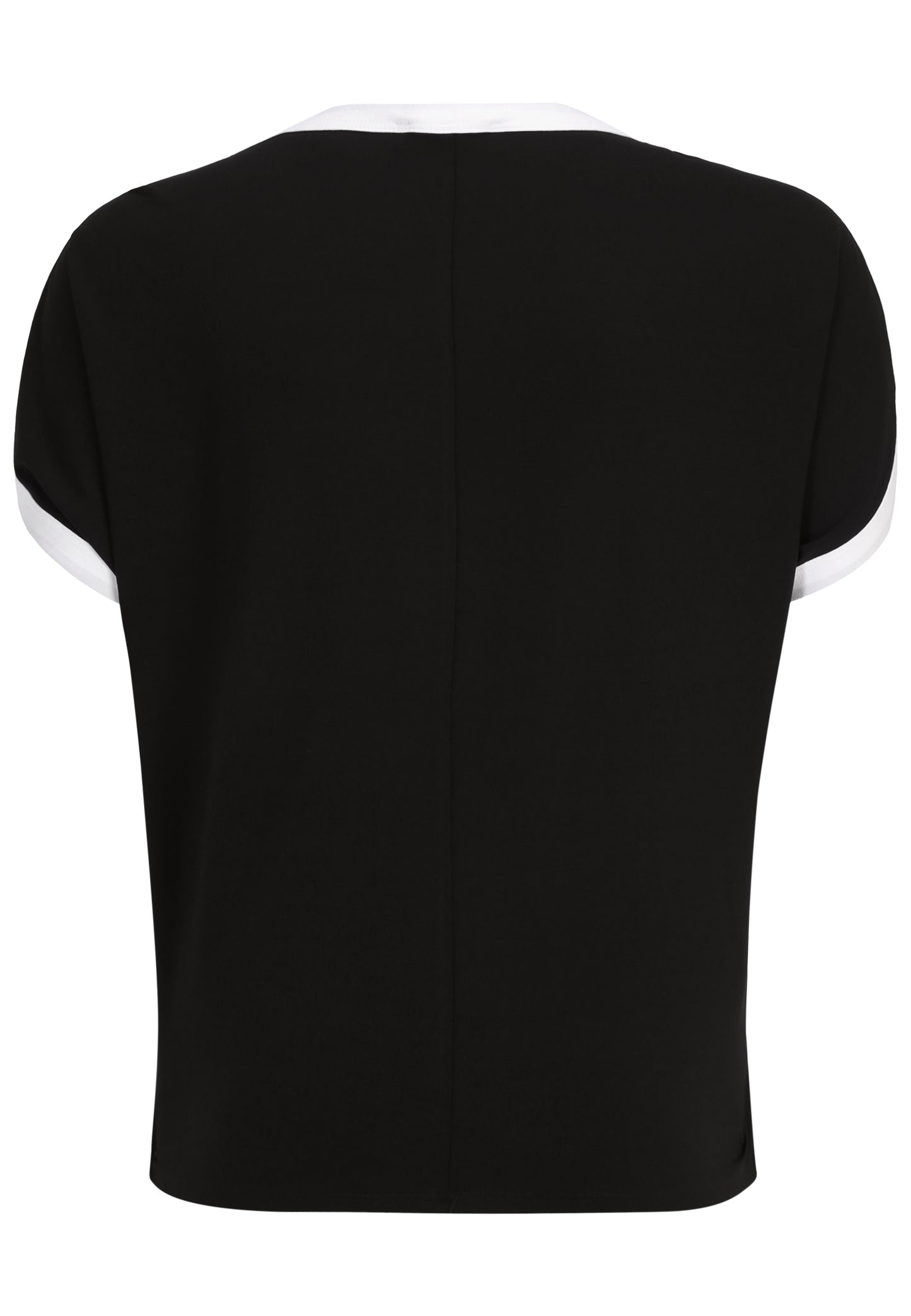 Doris Streich Long-Shirt mit kurzarm und Kontrastblenden 44 46 48 50 52 54 56