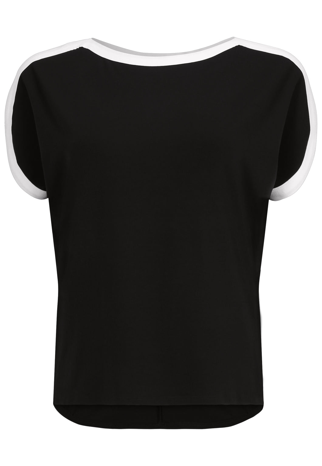 Doris Streich Long-Shirt mit kurzem Arm und Kontrastblenden Gr. 44 - 56