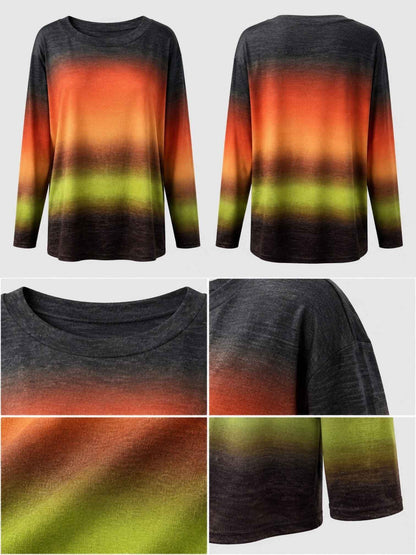 Doris Streich Shirt Feinstrick mit Farbverlauf – Bunt Gr. 44–56