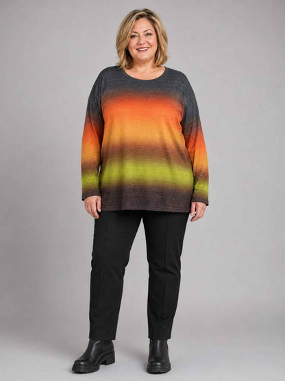Doris Streich Shirt Feinstrick mit Farbverlauf – Bunt Gr. 44–56