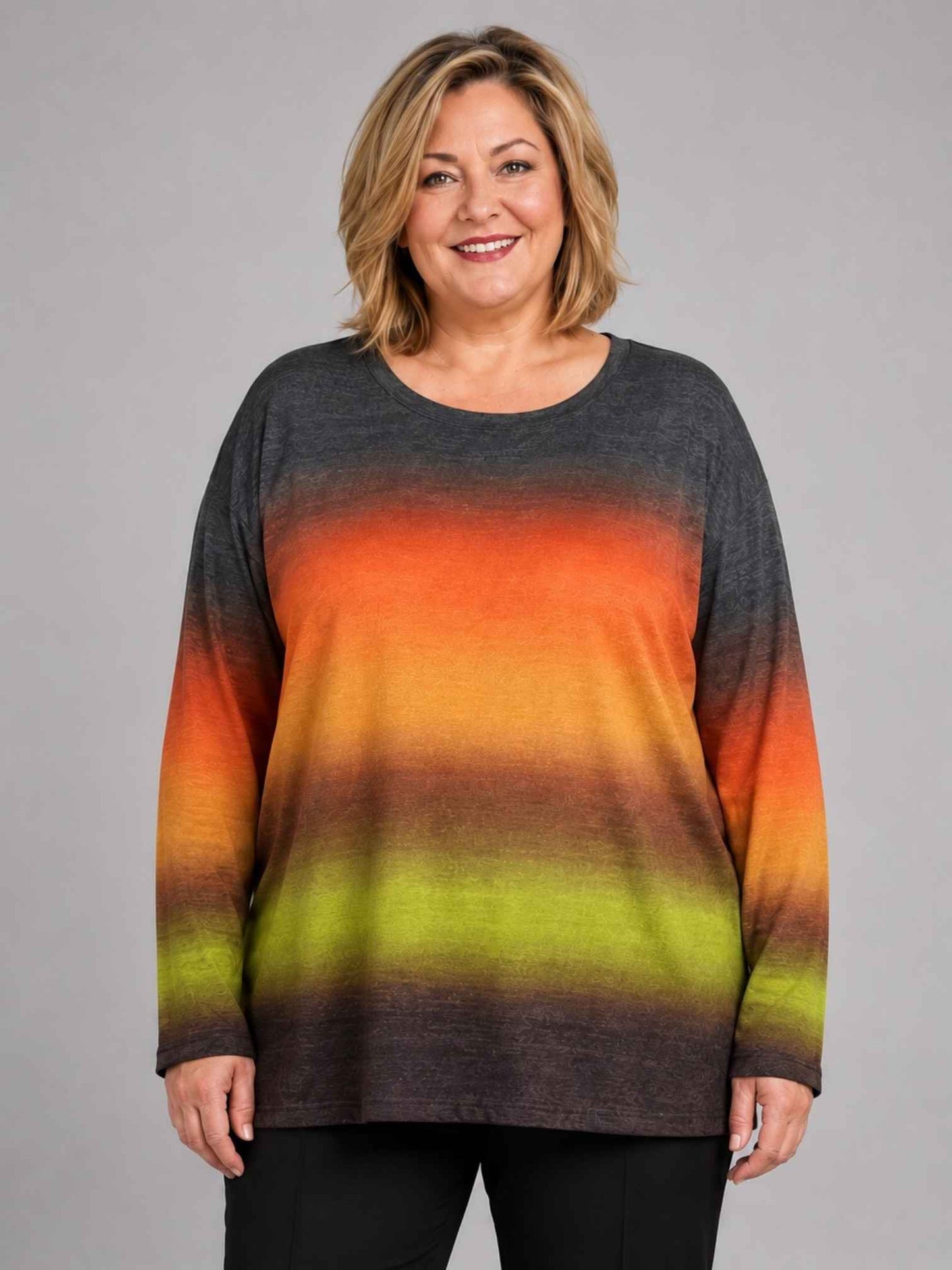 Doris Streich Shirt Feinstrick mit Farbverlauf – Bunt Gr. 44–56