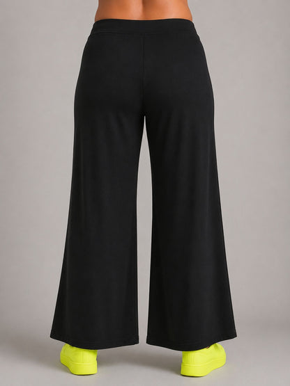 Doris Streich Marlene-Hose uni – Schwarz / Grau