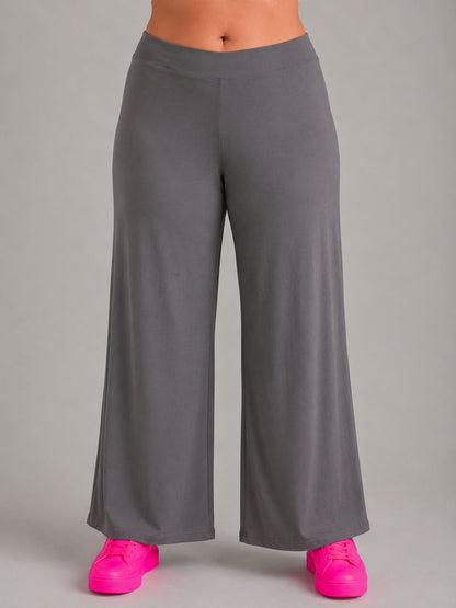 Doris Streich Marlene-Hose uni – Schwarz / Grau