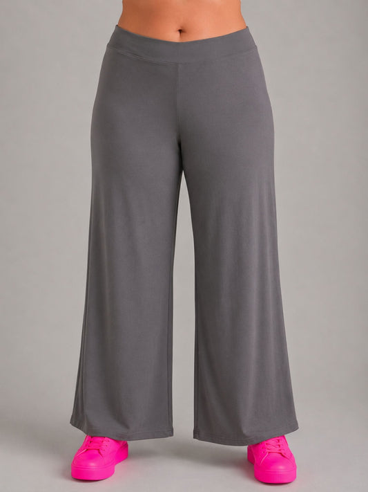 Doris Streich Marlene-Hose uni – Schwarz / Grau