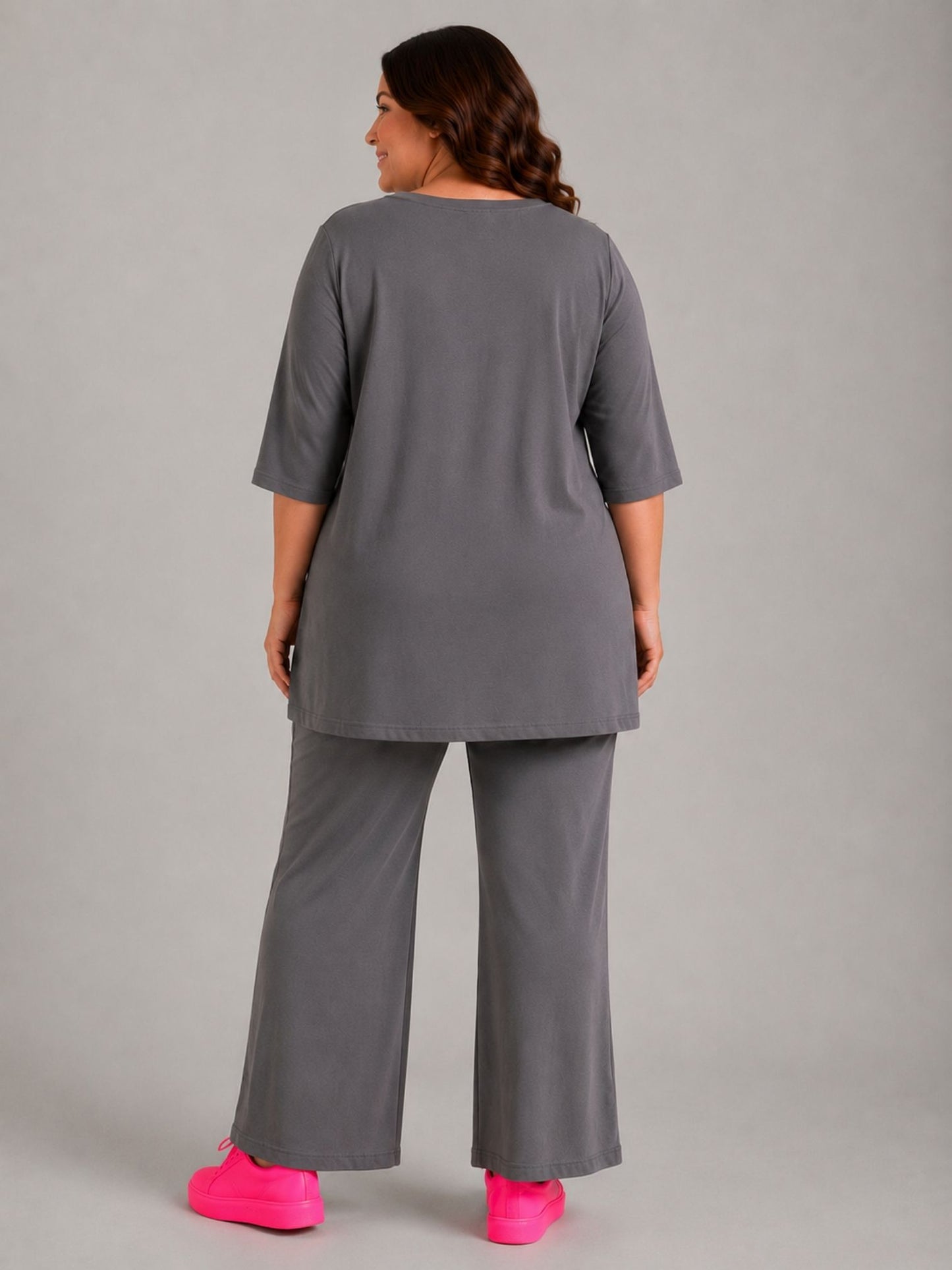 Doris Streich Marlene-Hose uni – Schwarz / Grau