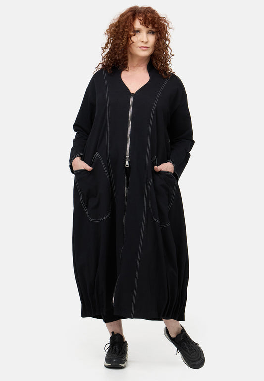 DYB Mantel Cardigan Schwarz 44 46 50 52 54 56 58