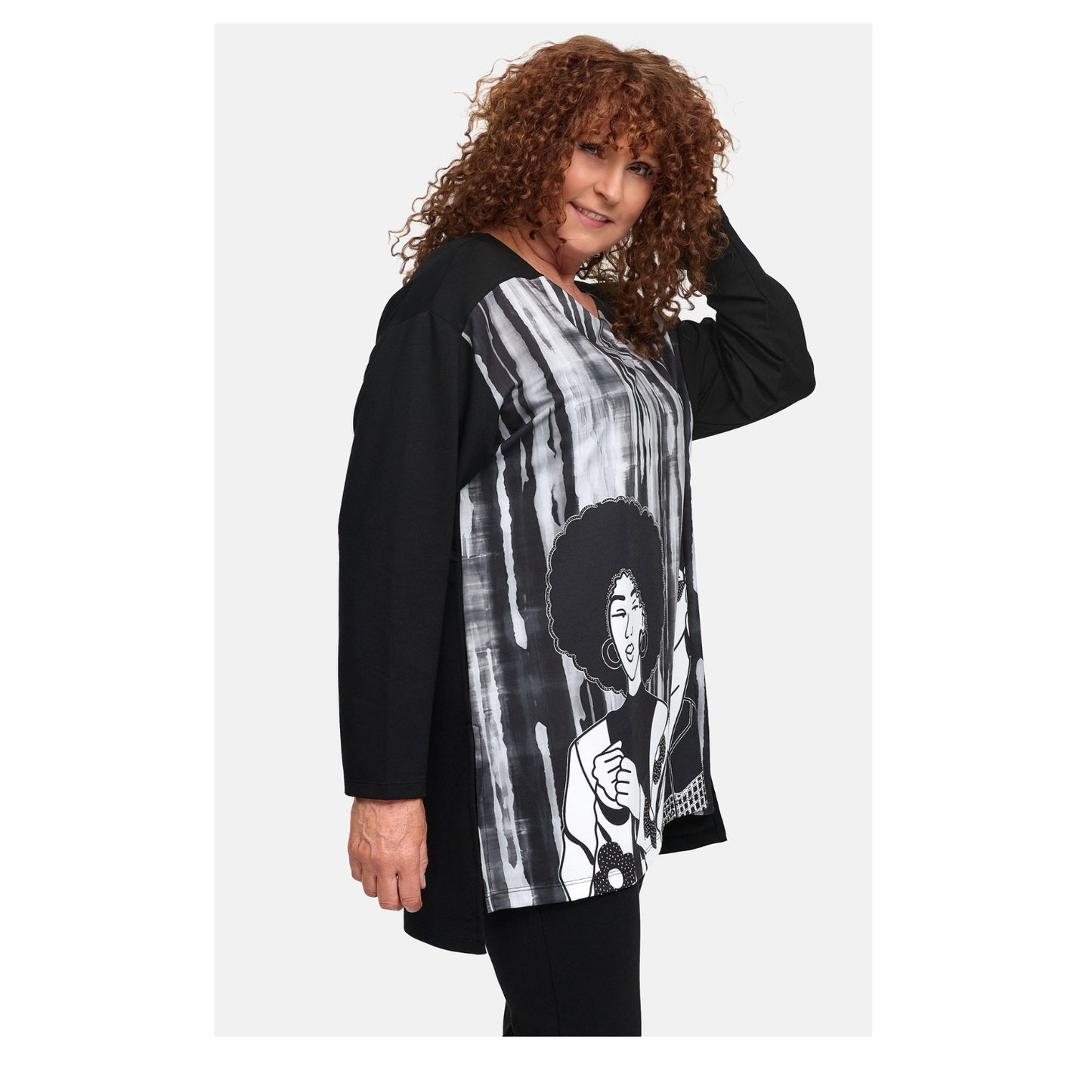 Frenzi4u Tunika „Urban Faces“ – Ausdrucksstark & voller Persönlichkeit 44 46 48 50 52 54 56 58