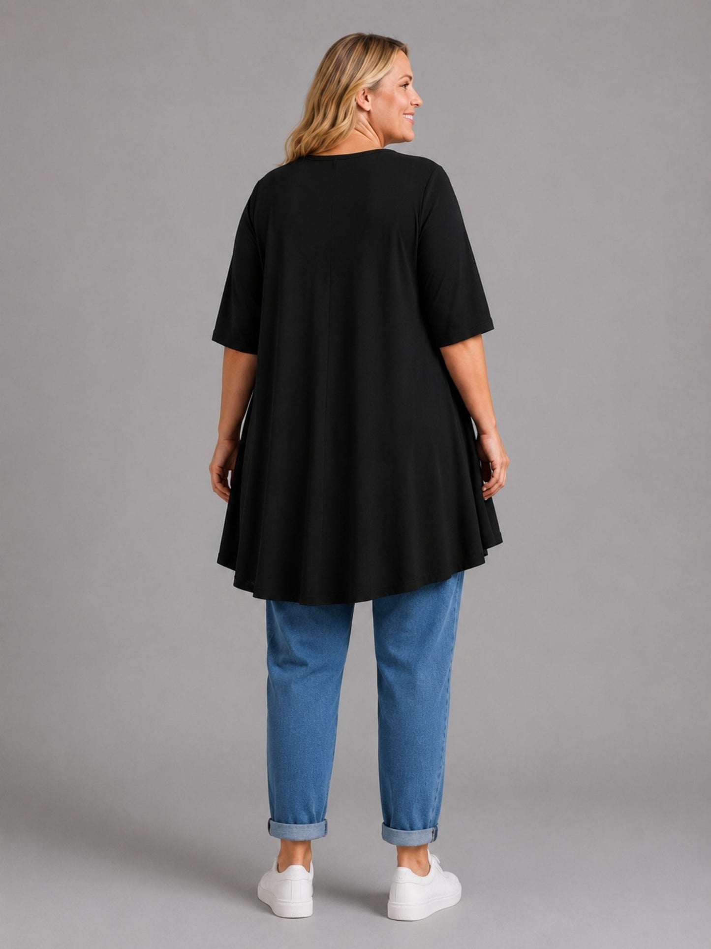Frenzi Oversize Shirt mit Blumendruck – große Größen 44–58 – Einheitsgröße
