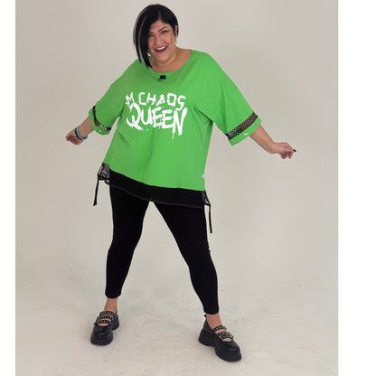 Sinne by Coom Shirt Tunika  – Chaos Queen Oversize mit Netzdetails verschiedene Farben