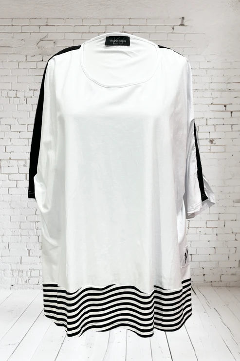 Onesize Oversize-Tunika von Vincenzo Allocca weiß 40 42 44 46 48 50 52 54 56 58