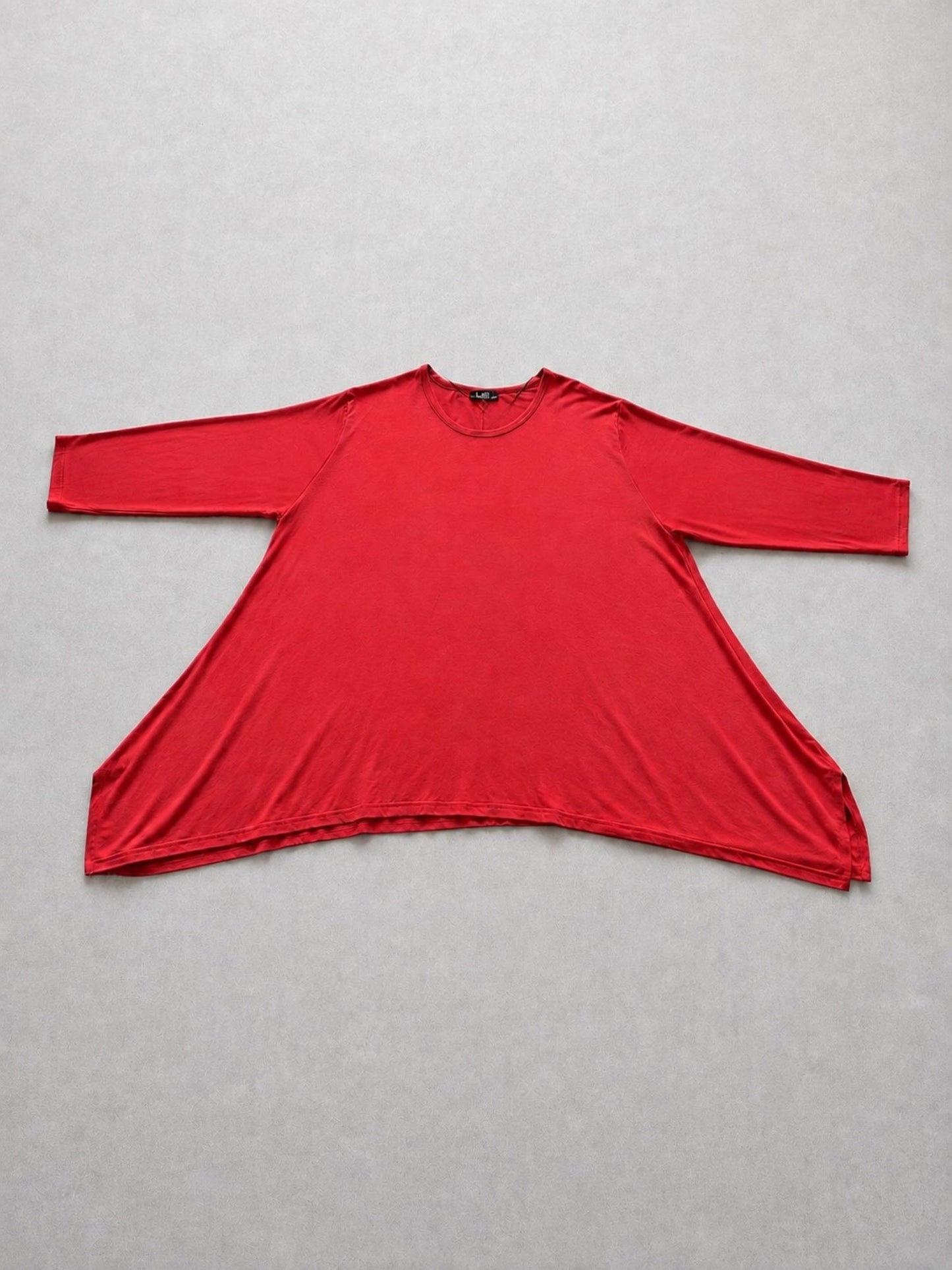 AKH Fashion Basic Shirt Viskose Langarm Oversize – Einheitsgröße 48–58, viele Farben