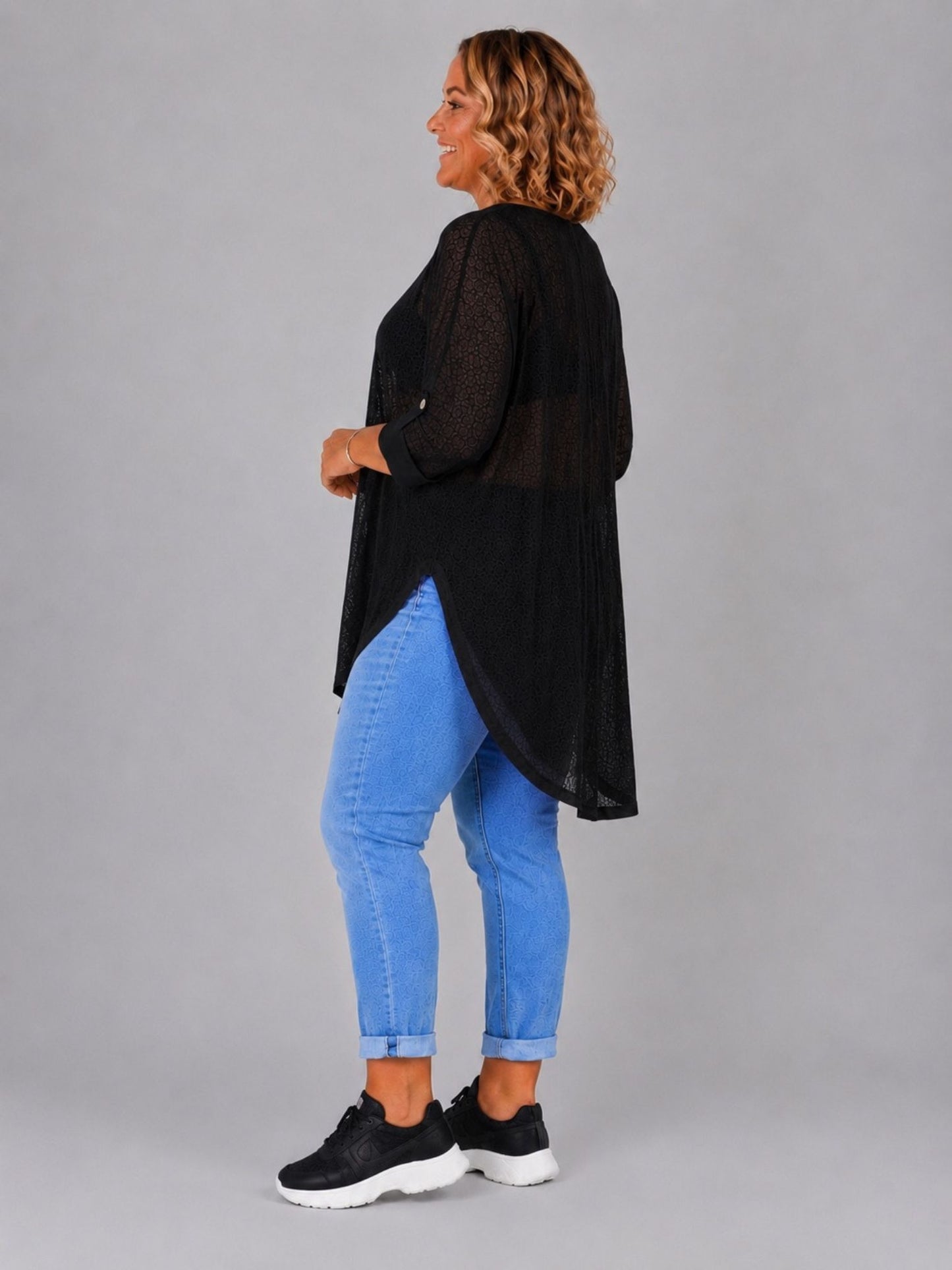 AKH Fashion Oversize Feinstrick-Shirt ponchoartig – Neongelb, Neonpink, Neongrün, Schwarz, Weiß, Einheitsgröße 48–60