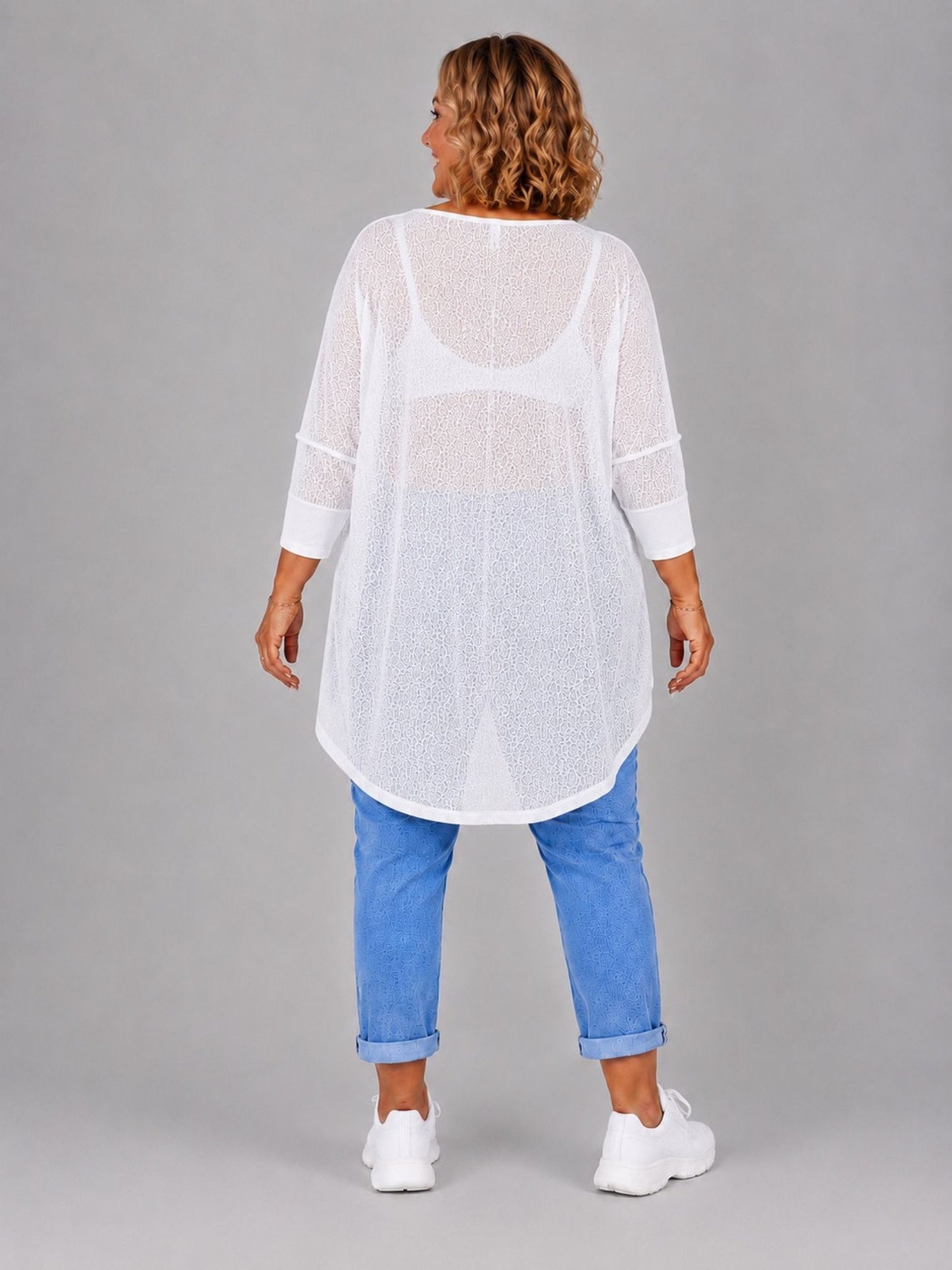 AKH Fashion Oversize Feinstrick-Shirt ponchoartig – Neongelb, Neonpink, Neongrün, Schwarz, Weiß, Einheitsgröße 48–60