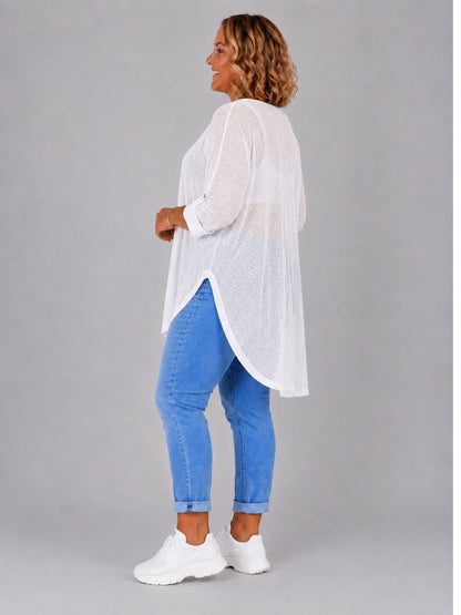 AKH Fashion Oversize Feinstrick-Shirt ponchoartig – Neongelb, Neonpink, Neongrün, Schwarz, Weiß, Einheitsgröße 48–60