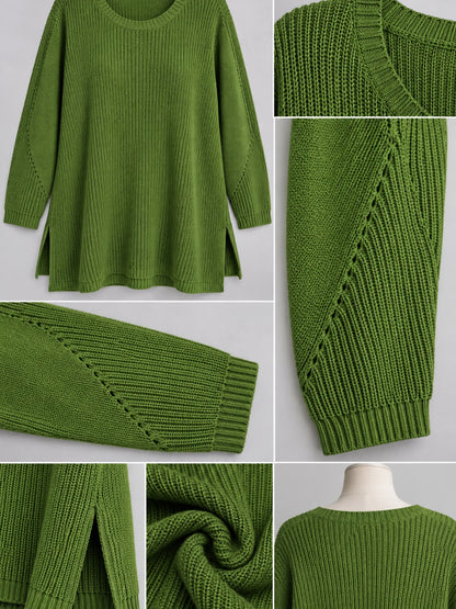 Heimod Strickpullover Baumwolle mit abnehmbarem Rollkragen – Pink, Schwarz, Ecru, Grün Gr. 44–60