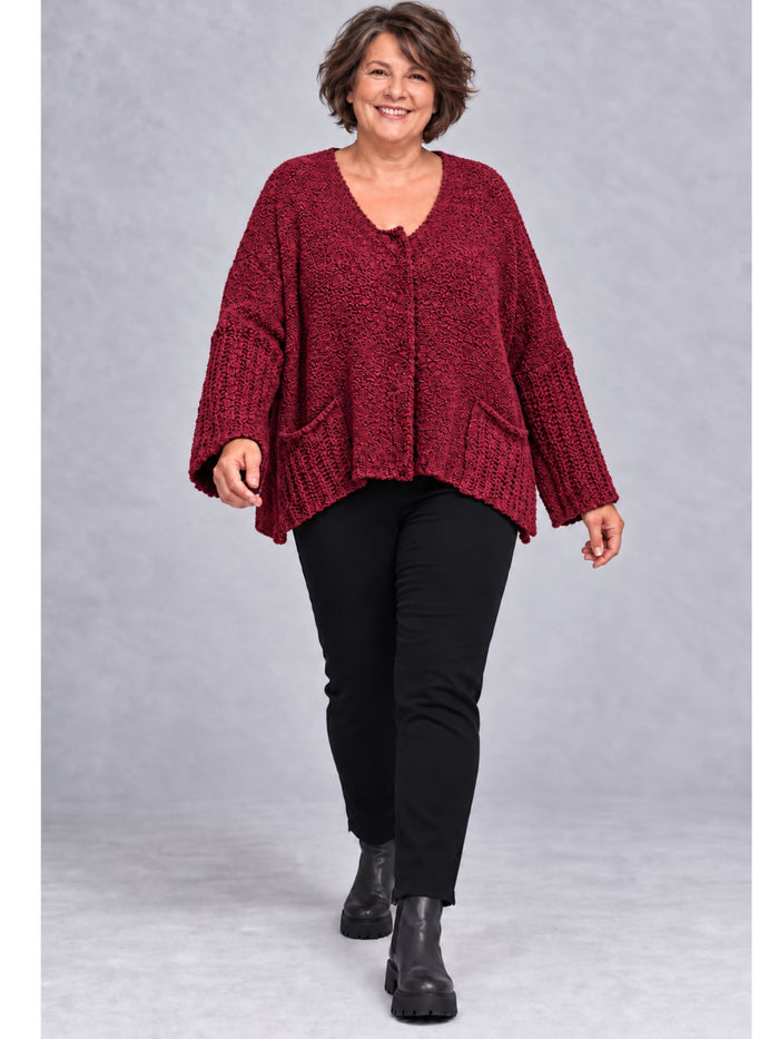 Kurzstrickjacke flauschig