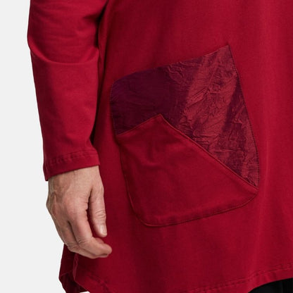 DYB – Do Your Best Tunika Rot – weich, edel & ausdrucksstark 42 44 46 48 50 52 54 56 58