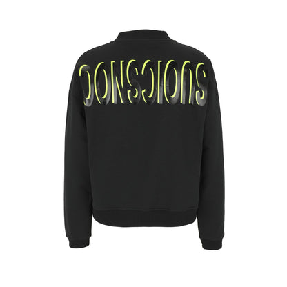 Doris Streich Bomberjacke Schwarz mit Neon-Print