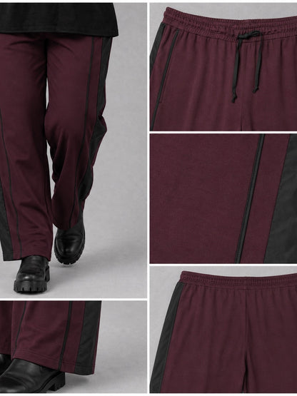 Doris Streich Marlene-Hose Modal mit Seitenstreifen – Beere Gr. 44–56
