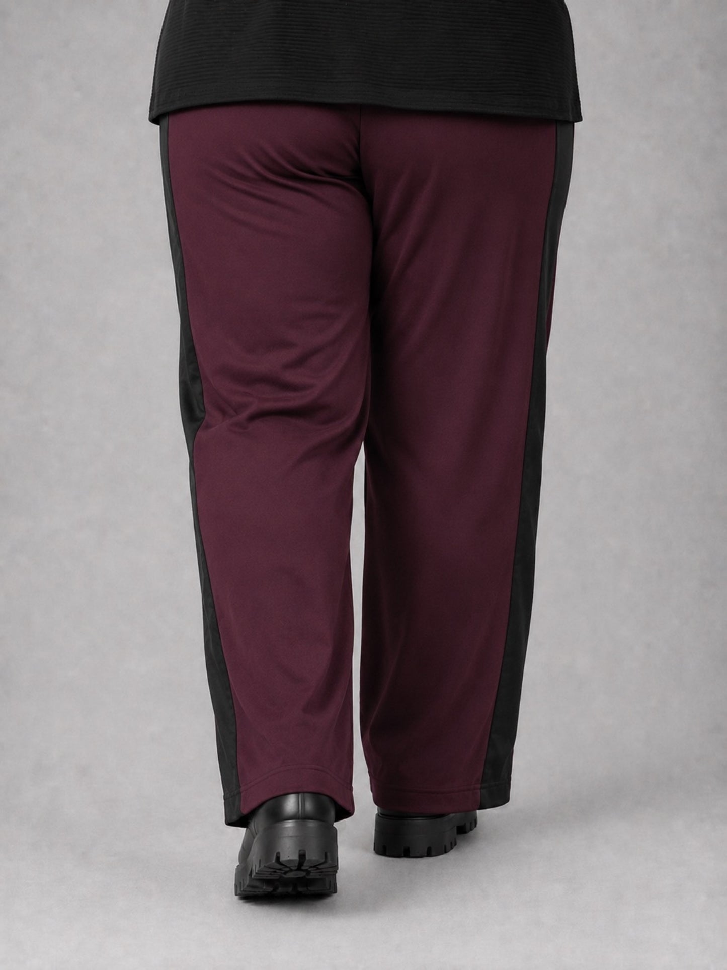 Doris Streich Marlene-Hose Modal mit Seitenstreifen – Beere Gr. 44–56
