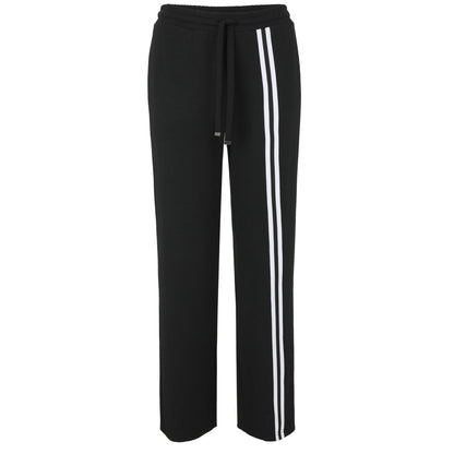 Doris Streich Hose Schwarz weiße Frontstreifen große Größen – Nickis XXL Fashion – Ansicht 2
