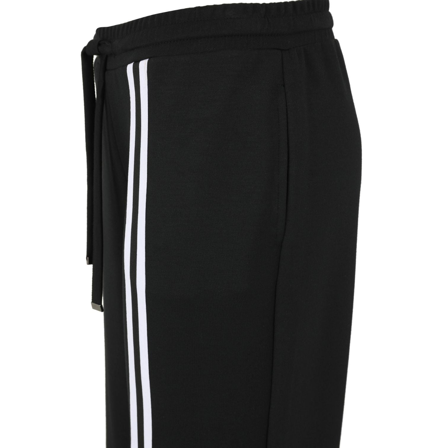 Doris Streich Hose Schwarz weiße Frontstreifen große Größen – Nickis XXL Fashion – Ansicht 3
