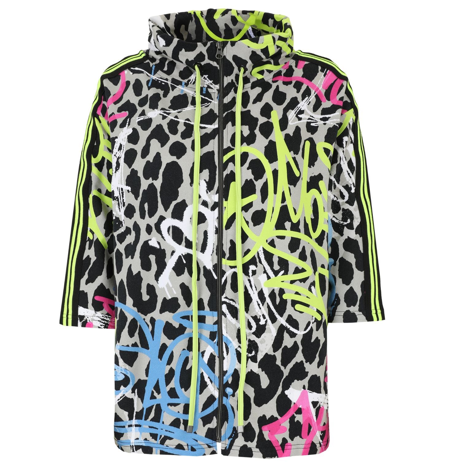 Doris Streich Jacke Schwarz Zebra Graffiti große Größen – Nickis XXL Fashion – Ansicht 2