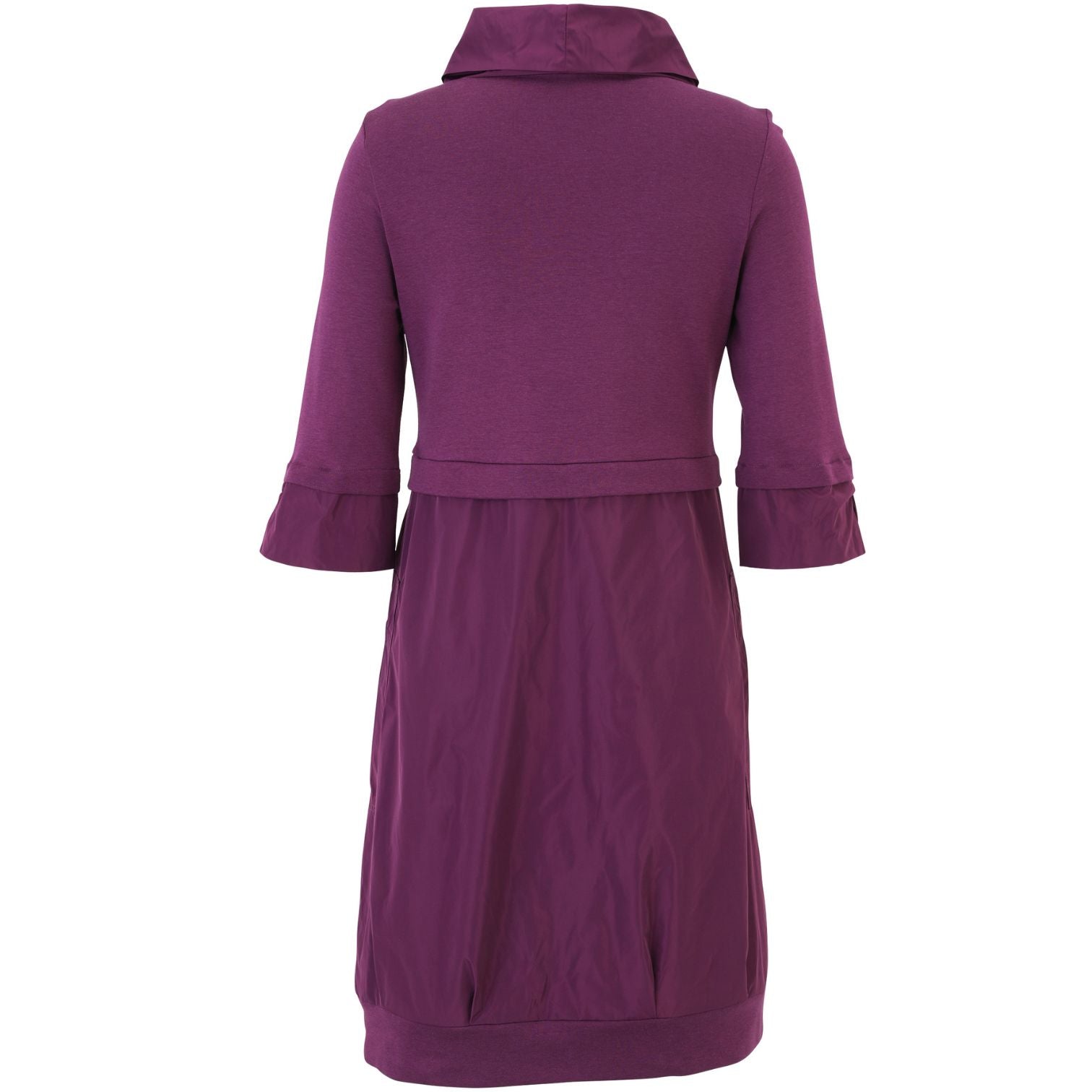 Doris Streich Kleid Beere Microtaft große Größen – Nickis XXL Fashion – Ansicht 4